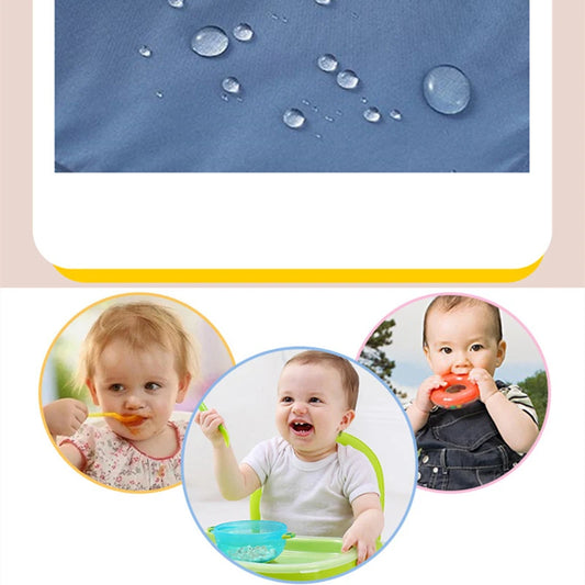 Baberos de delantal para bebé, impermeables, de manga larga, para comer, babero de arte, para recién nacidos, paños para eructar, aptos para 0-3 años, Dropshipping
