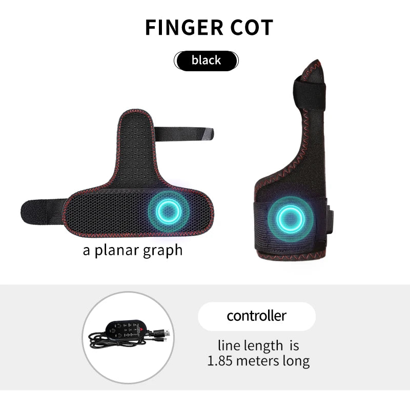 Electric Heating Thumb Support - Vibration Massager Hot Compress Relieves Wrist Fatigue Discomfort 3-Level Timer Tenosynovitis