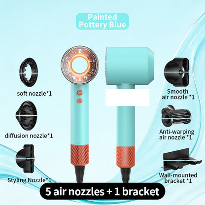High Wind Home Negative Ion Silent Hair Dryer 1700W Intelligent Sensing Easy Hair Care Say Goodbye to Hot Hair Troubles
