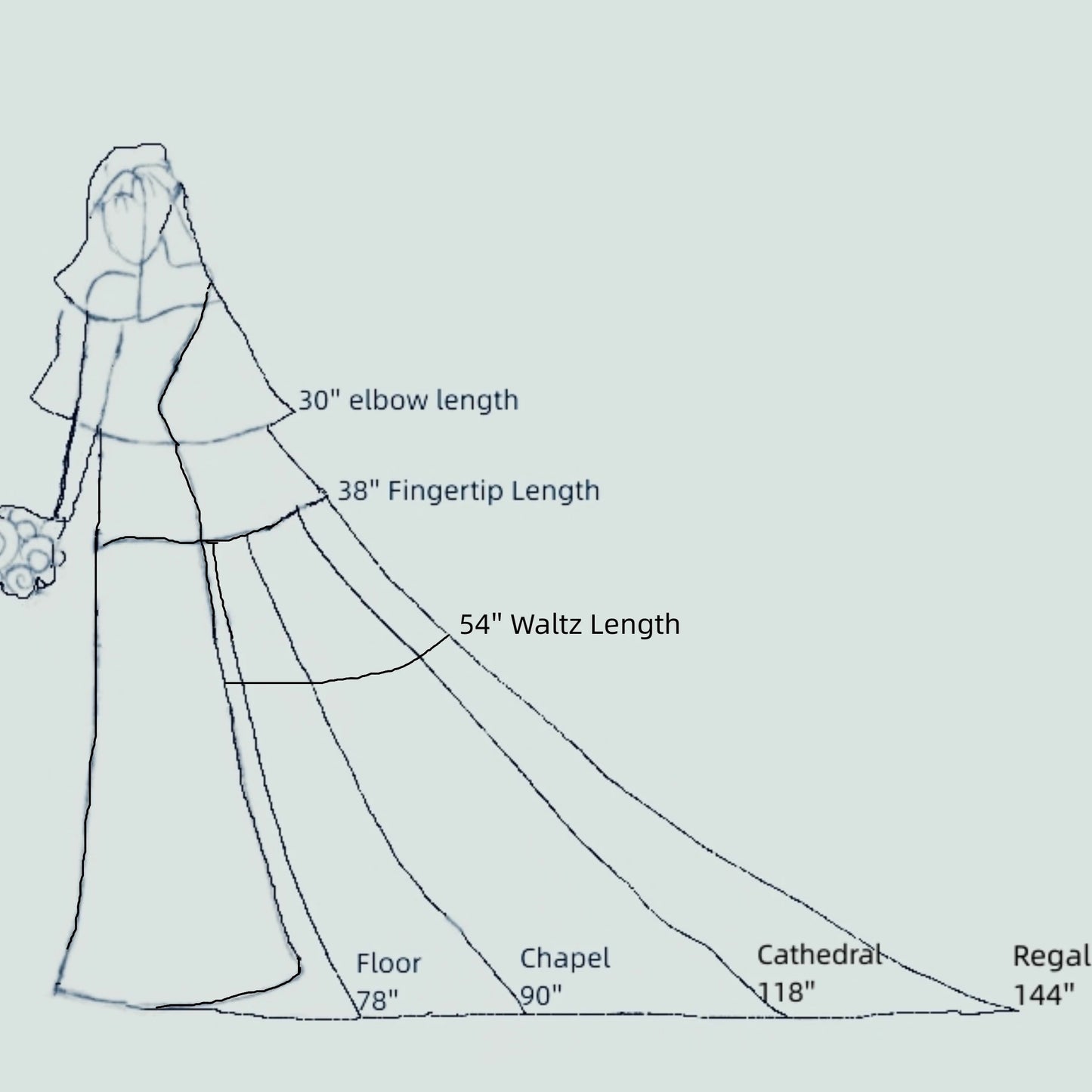 Pearls White Ivory Long Bridal Veil With Comb 1 Layer, Cathedral Wedding Veil with Pearls, Velos de Noiva, Crystal Beads, 75-300cm