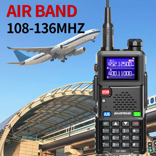 Baofeng UV-5RH 10W Air Band Walkie Talkie Long Range Wireless Copy Frequency Type-C Baofeng UV-5R MINI UV-21 PRO 2-Way Ham Radio