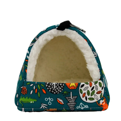 Cozy Plush Small Pet Hammock Four Seasons Parrot Hanging Bird Bed High Quality Material for Small Pets Hamster Parrot Guinea Pig