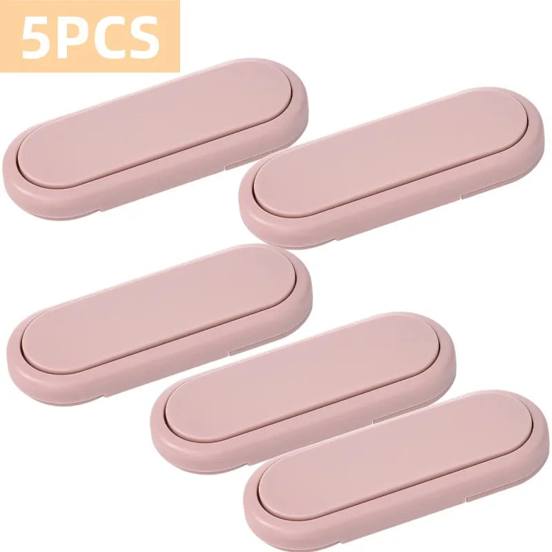 3/5/10Pcs, Children's Drawer Safety Latch, Cabinet Door Protection, Baby Anti Pinch Hand Invisible Lock, Opposite Door Wardrobe Lock