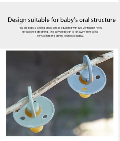 Silicone Baby Pacifier, Food Grade Silicone, Newborn Soother Solid Color Dummies Silicone Nipple For Bebe, 2PCS, Modabebe