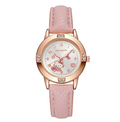 Hello Kitty Watch Kawaii Kuromi Cinnamoroll Quartz Casual Fashion Melody WristWatch Women Kid Girl Children Birthday Gift