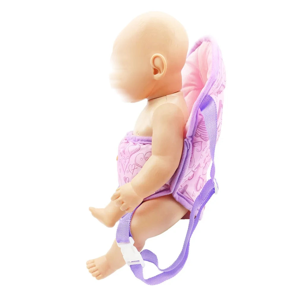 Doll accessories for 15-17 inch newborn doll backpack, seat towel, blanket, toy diaper, panties bag