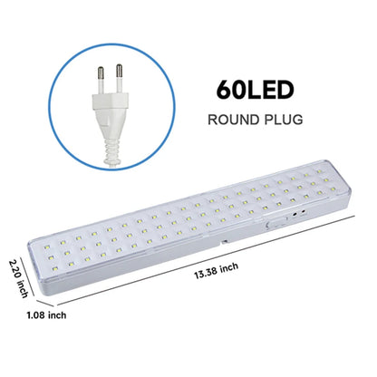 Emergency Evacuation Light 60 LEDs Handheld Fire Lamp Wall Mounted Emergency Lamps Rechargeable Lighting for Power Failure Use