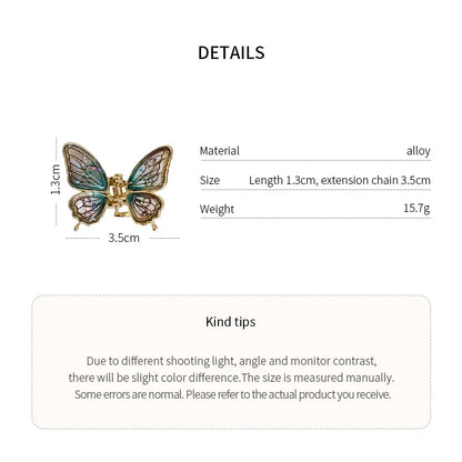 Mini Butterfly Hair Claws for Women Ladies Small Ponytail Braid Hair Claw Clips Girl Fashion Shark Clip Hair Accessories Sets