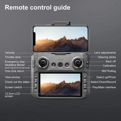 Upgrade S156 Drone 8K HD Dual Camera 3 Battery 5G WiFi FPV Brushless Motors Optical Flow Hover Obstacle Avoidance GPS Four-Axis Drone