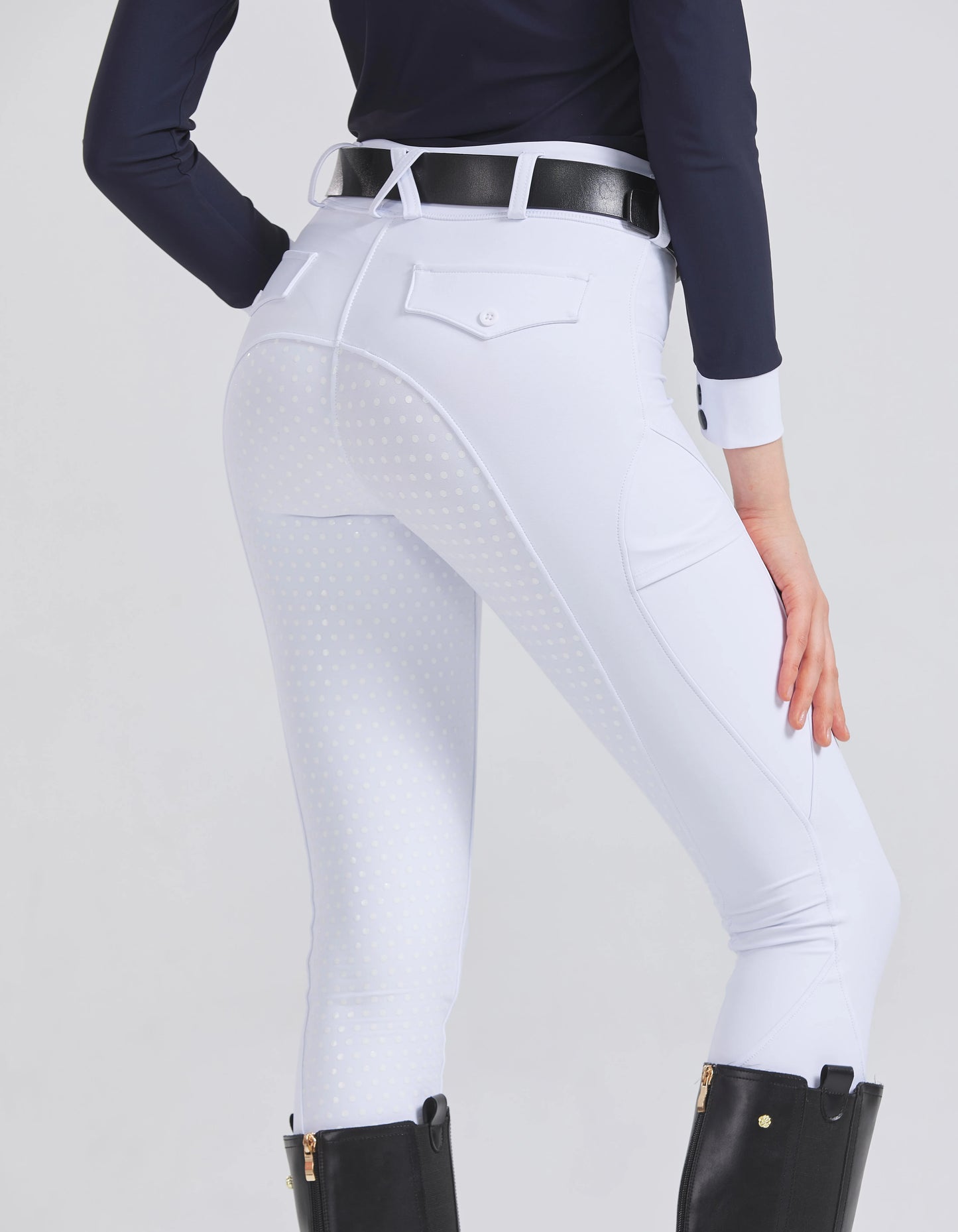 Pantalones profesionales de equitación de silicona antideslizantes de secado rápido y ajustados para exámenes ecuestres