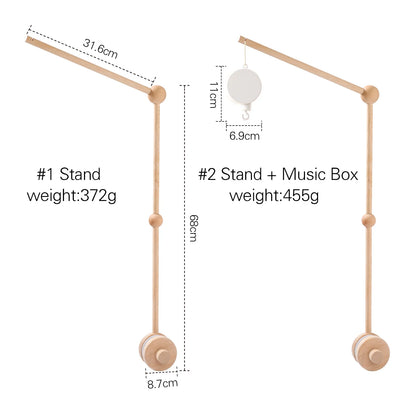 Newborn Baby Rattles Toys, 0-12 Months Soft Felt Whale Bed Bell Infant Mobile Crib Hanging Musical Carousel Toy, Boys Girls Gift