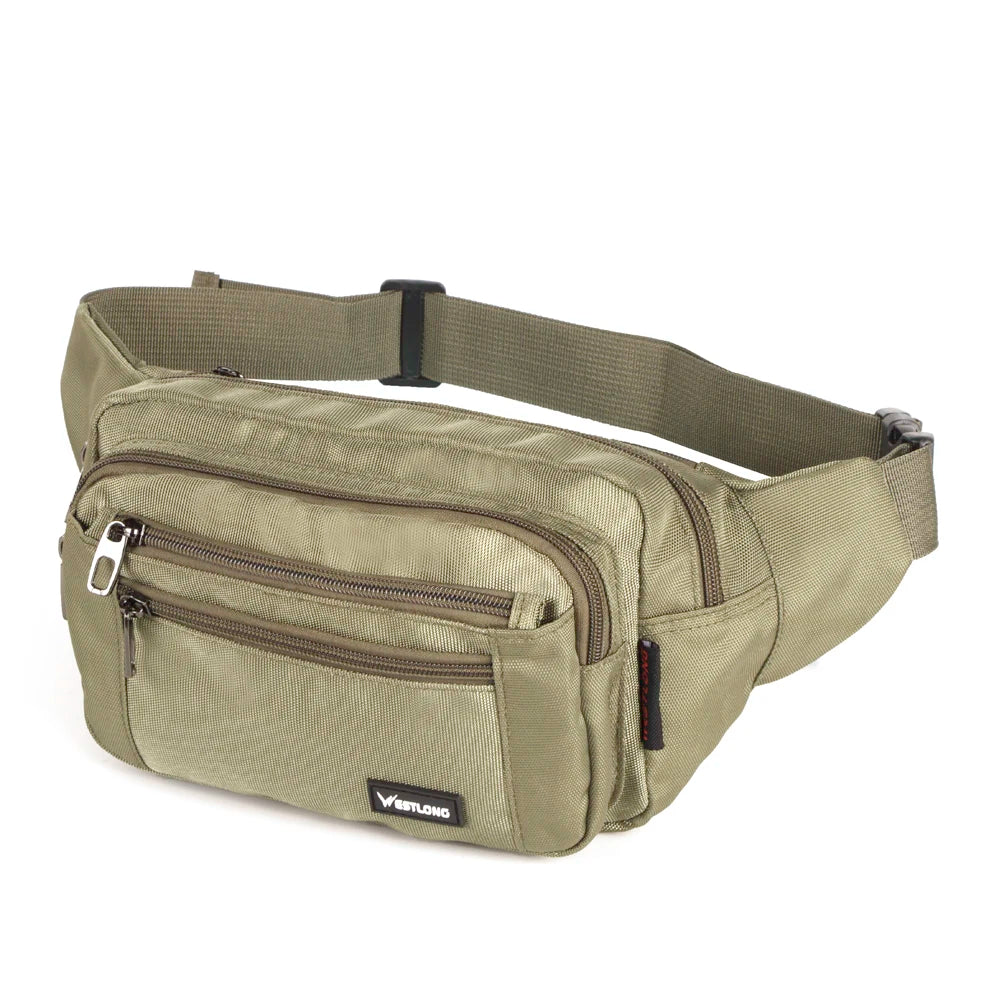 Waist Pack, Casual Functional Fashion Men Waterproof Fanny Pack, Women Belt Bum Bag, Male Phone Wallet Pouch Bags, Unisex 98011