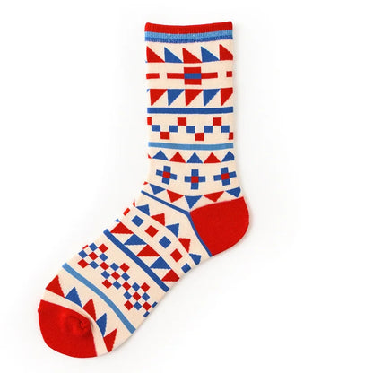 New cotton socks high-quality men's and women's British style casual Harajuku fashion novelty literary couple sexy socks