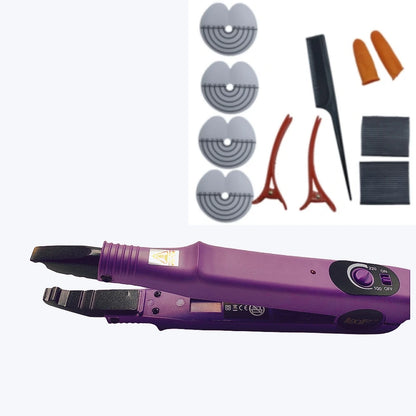Loof Professional Nueva Tenacilla de Fusión para Extensiones de Cabello con Temperatura Ajustable hasta 220℃, Mini Punta Calentadora Inteligente, Herramienta de Unión de Queratina