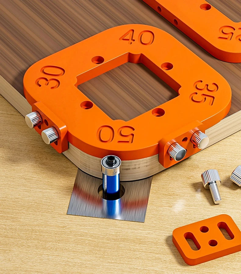 Woodworking Router Corner Radius Templates Jig R10 to R50 Routing Curved Corners Milling Circular Radian Hardness ABS Tool