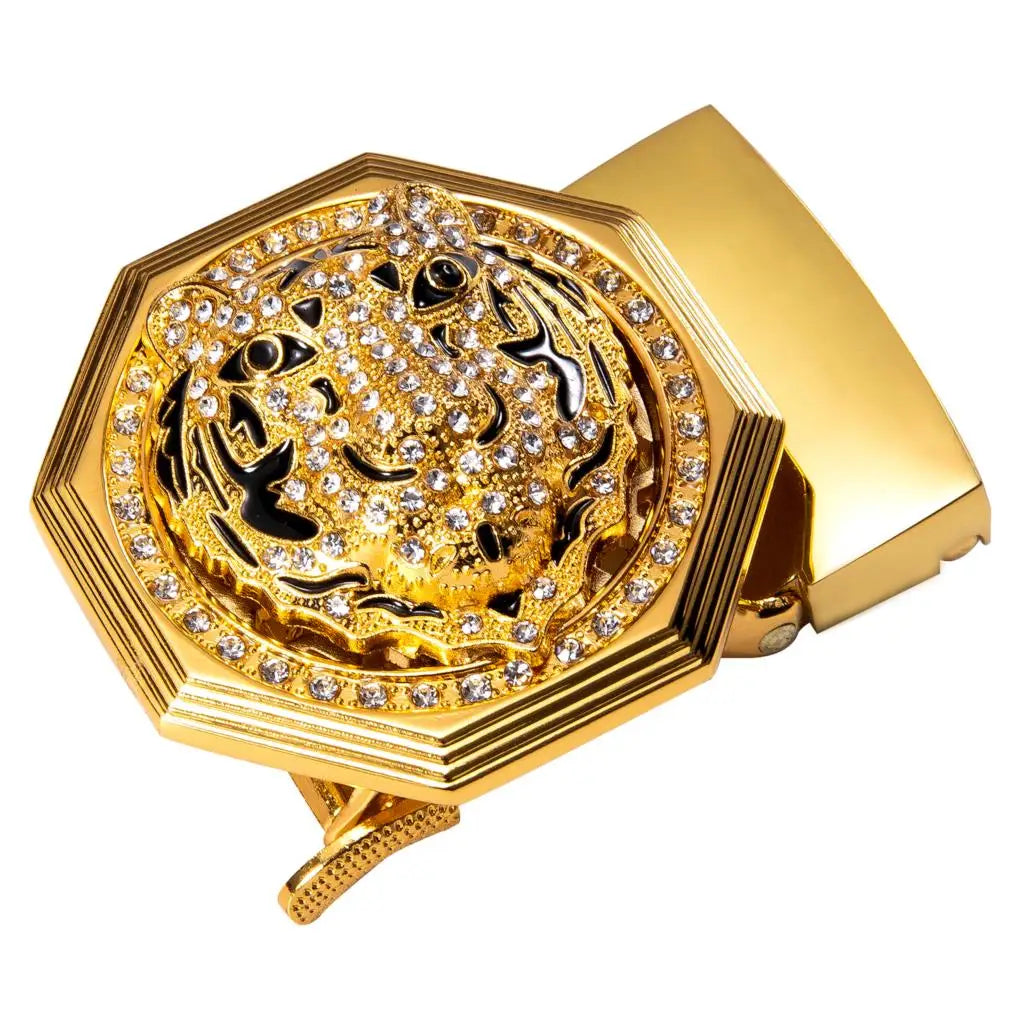60 Kinds Metal Mens Relacement Belt Buckles Button Sliding Buckle Without Belt Black Gold Blue for 3.5 cm Ratchet Belts ONLY