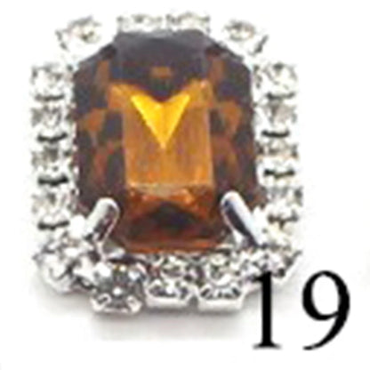 10Pcs, 15*20mm Metal Rectangle Rhinestone Sewing Accessories, DIY Clothing Hair Jewelry Decorative Accessories