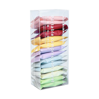 7/14 toallas desechables portátiles de viaje, toallitas cuadradas comprimidas de belleza para limpieza facial engrosadas para higiene sobre la marcha