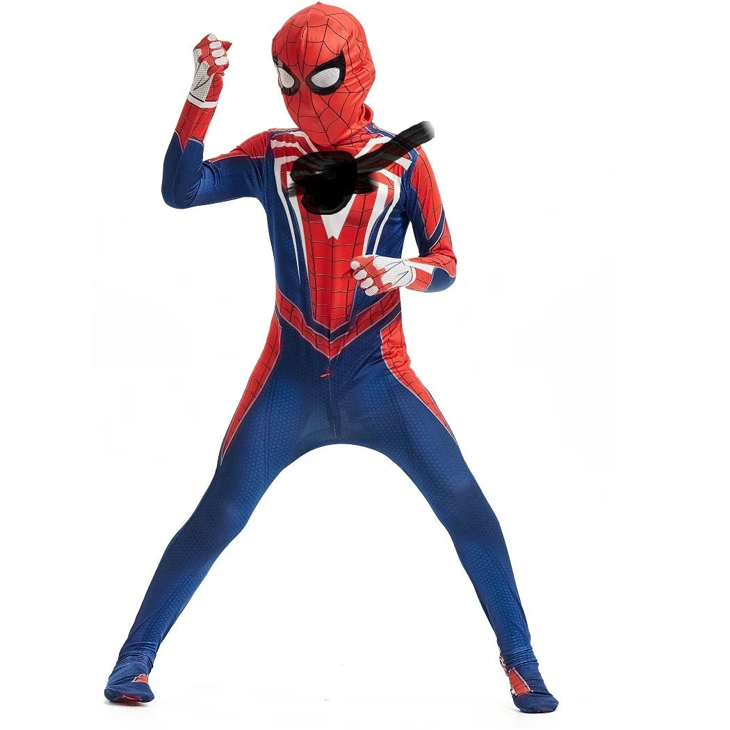 Disfraz oficial de Spider-Gwen Zentai para adulto - Mono de spandex con capucha con máscara de spandex para poner