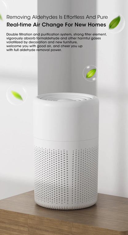 Mini Desktop Air Purifier Portable Air Purifier Household Air Cleaner With HEPA Filter Air Freshener Odor Remover Air Cleaner