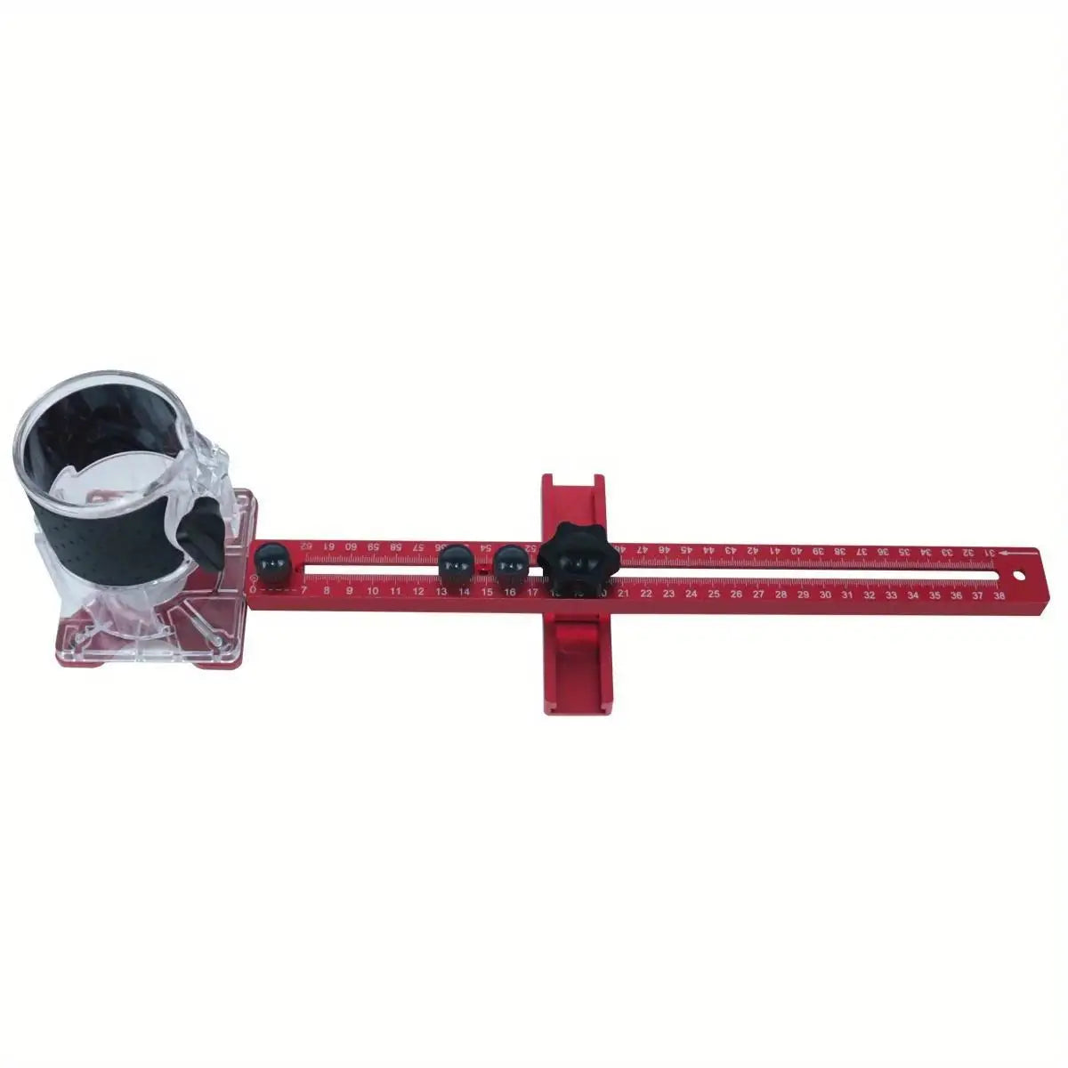 MM/Inch Multifunctional Cabinet Hardware Jig and Router Guide, 4 in 1 Router Milling Groove Bracket, Router Circle Cutting Jig