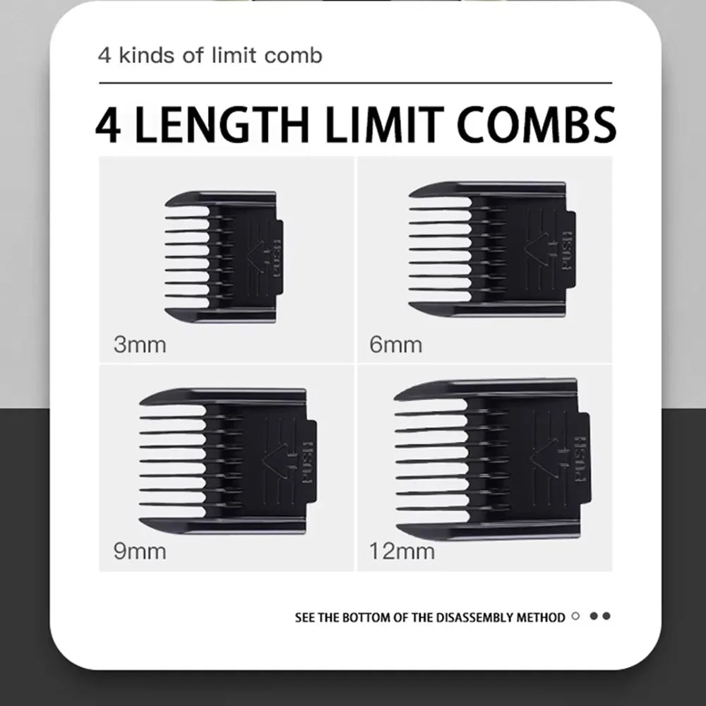 Electrical Pet Clipper Professional Grooming Kit Rechargeable Pet Hair Trimmer Shaver Set Animals Hair Cutting Machine Low-Noise