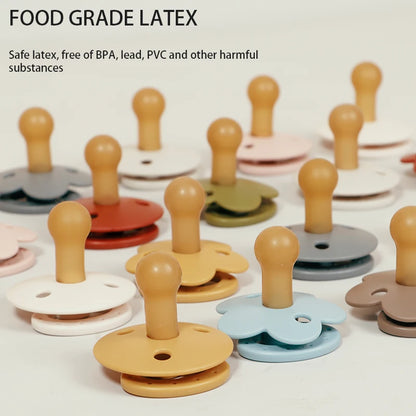 Silicone Baby Pacifier, Food Grade Silicone, Newborn Soother Solid Color Dummies Silicone Nipple For Bebe, 2PCS, Modabebe