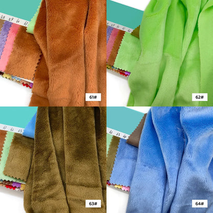 45x50cm 34~66# Plush Fabric For Sewing 5mm Pile Length 100 Polyester Hair Material For Popular Cotton Dolls DIY Handmade Fabric