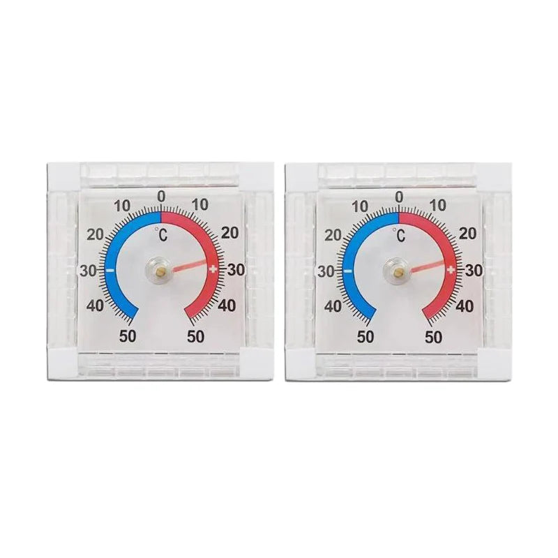 No Battery Dial Thermometer Outdoor Indoor Window Wall Temperature Thermometer -50°C~50°C Home Graduated Disc Measurement