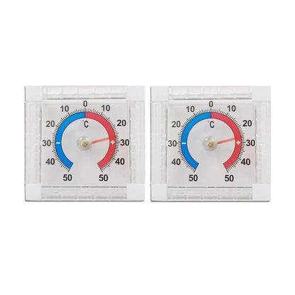 No Battery Dial Thermometer Outdoor Indoor Window Wall Temperature Thermometer -50°C~50°C Home Graduated Disc Measurement