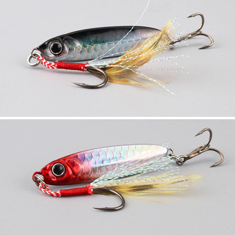 1 Pc Metal Artificial Bait Jig 7g 10g 15g 20g 25g 30g Shore Casting Jigging lure Shore Casting Saltwater Fishing lure Bit
