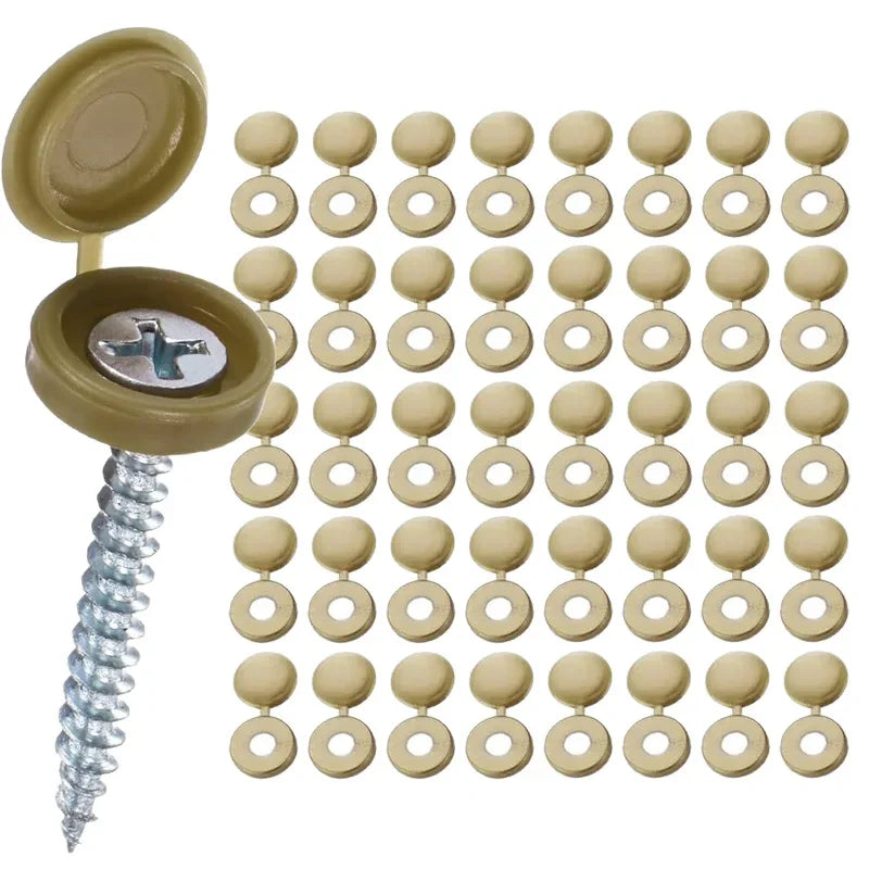 10/500pcs Nails Screw Caps Plastic Protective Covers Car Nuts Decorative Cover Self-tapping Screw Folding Cap Furniture Hardware