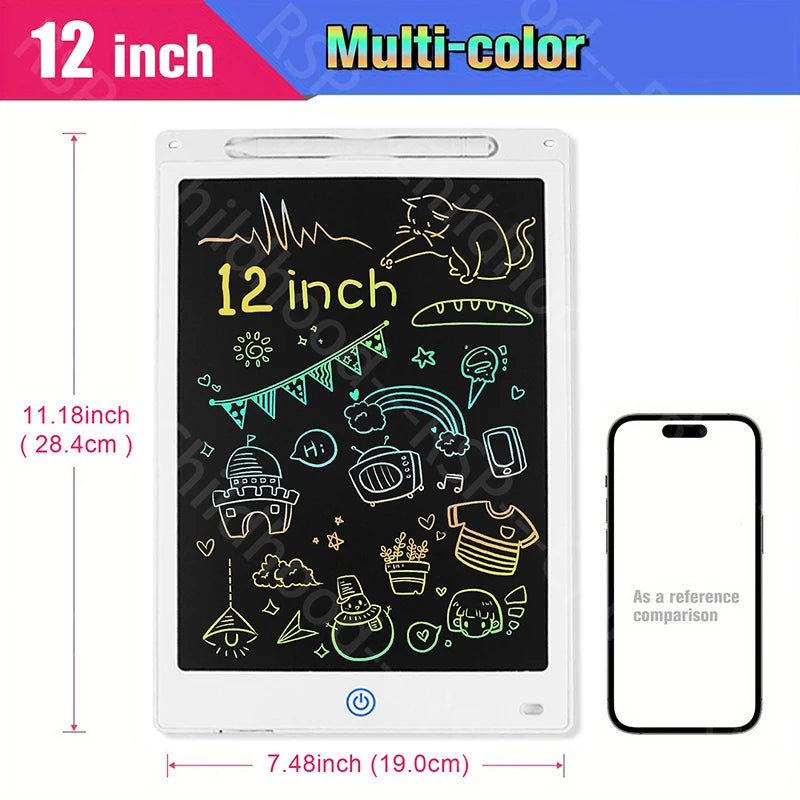 12 inch Tablets Electronic Handwriting Pad Writing Board Drawing Tablet LCD Screen Writing Tablet Digital Graphic Toys for child