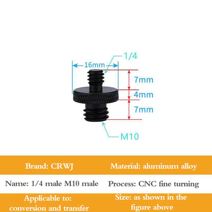 Conversion Screw Dual Nuts Tripod Mount 1/4toM4 M5 M6 M8 M10 Inch Projector Bracket Adapter Converter for DSLR Camera Tripod Acc