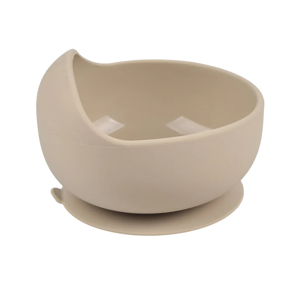 28Colors Baby Silicone Suction Bowls for Kids Waterproof Baby Feeding Tableware Spoon Children Dishes Kitchenware Infant Plates