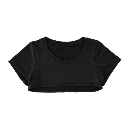 Camiseta de manga corta para hombre, sexy, con cuello redondo, camisetas de verano Y2k, estampado de letras "Yes Daddy", ropa de hombre, tops, disfraz de fiesta