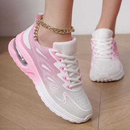 Sneaker Women's Walking Shoes Women's Fashion Air Cushion Mesh Breathable Tennis Sport Shoes