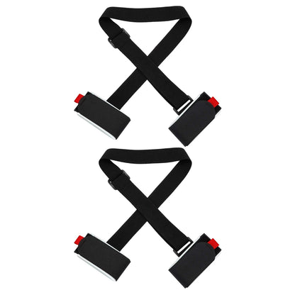 Tolex Ski Fixed Straps Adjustable Shoulder Straps with Cushioned Fastener Tape Strap Loop Strong for Adults Kids Ski Accessories