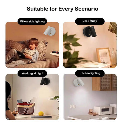 Battery Operated Spotlights, Indoor LED Wireless Spotlight, Indoor 13 Color Uplights with Rotatable Light Head, Stick-on Wall Hallway