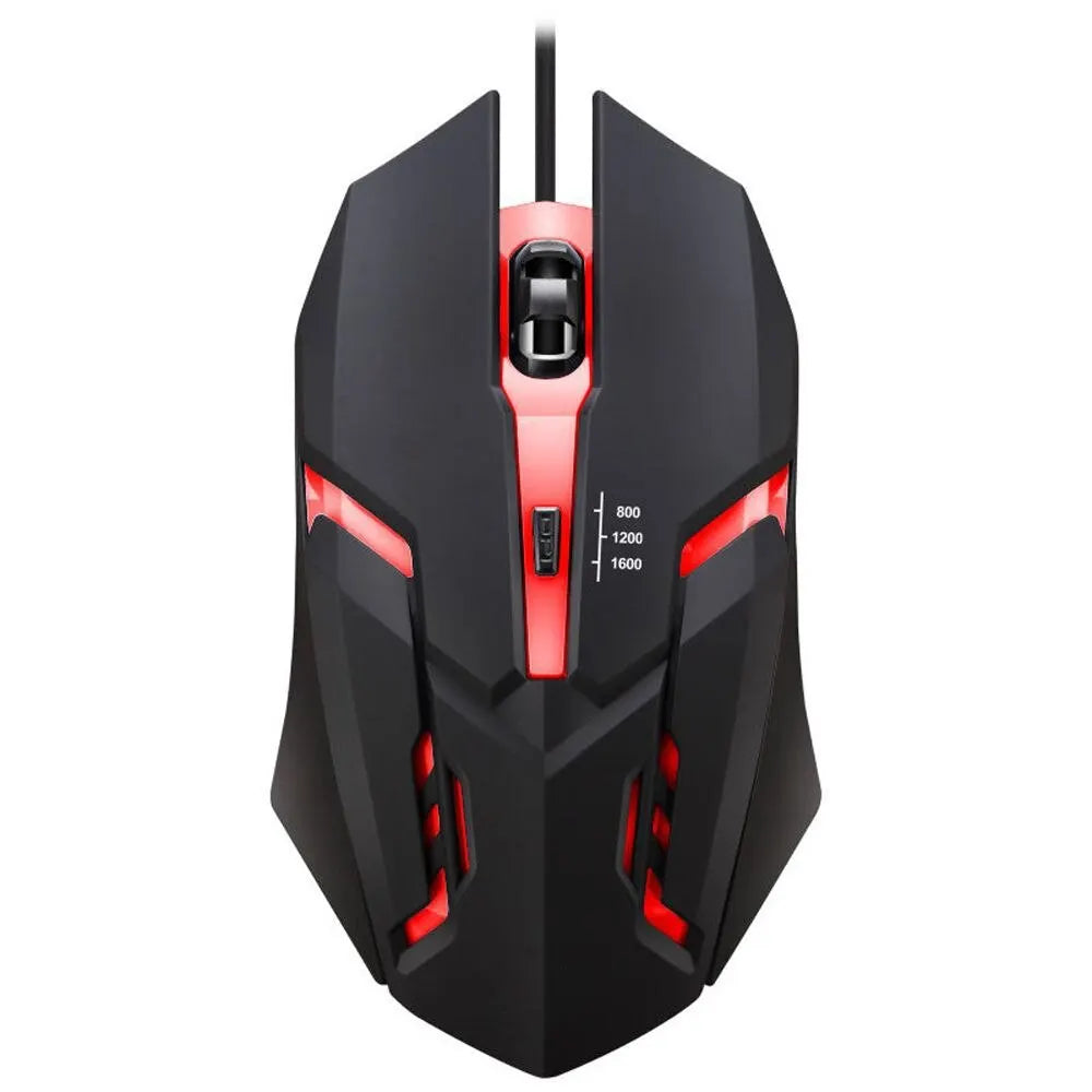 Latest High-Quality Ergonomic Gaming Mouse for Desktop and Laptop Computers, 4-Button USB RGB Backlit Mouse