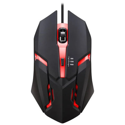 Latest High-Quality Ergonomic Gaming Mouse for Desktop and Laptop Computers, 4-Button USB RGB Backlit Mouse