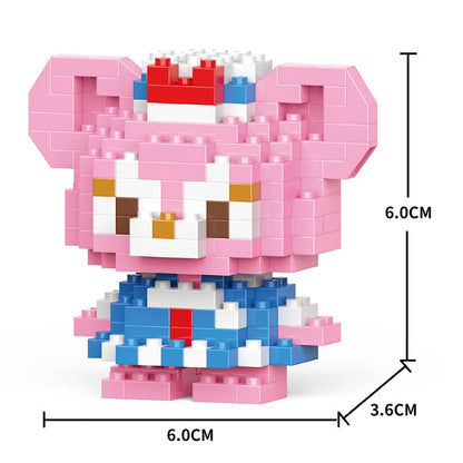 Cartoon Cool Rice Building Blocks Animal Dolls Educational Assembled Toys Ornaments Small Particles Children's Birthday Gifts