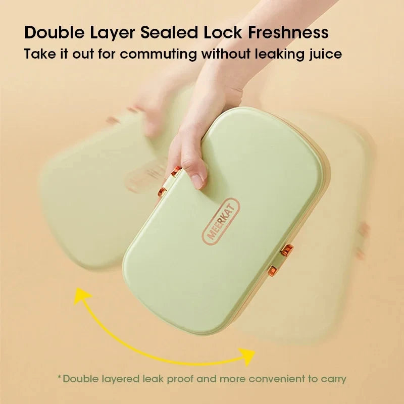 Electric Lunch Box Portable Food Warmer Water-Free Bento Box Stainless Steel Food Warmer Office Food Lunch Box Electric Heater