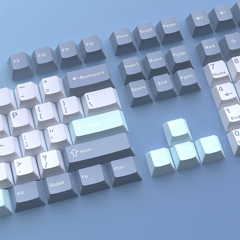 126 Keys Double Shot PBT Cherry Keycaps Mechanical Game Keyboard Wireless for MX Switch Keycap GMK67 GMK87 GMK61 Keyboard Keycap