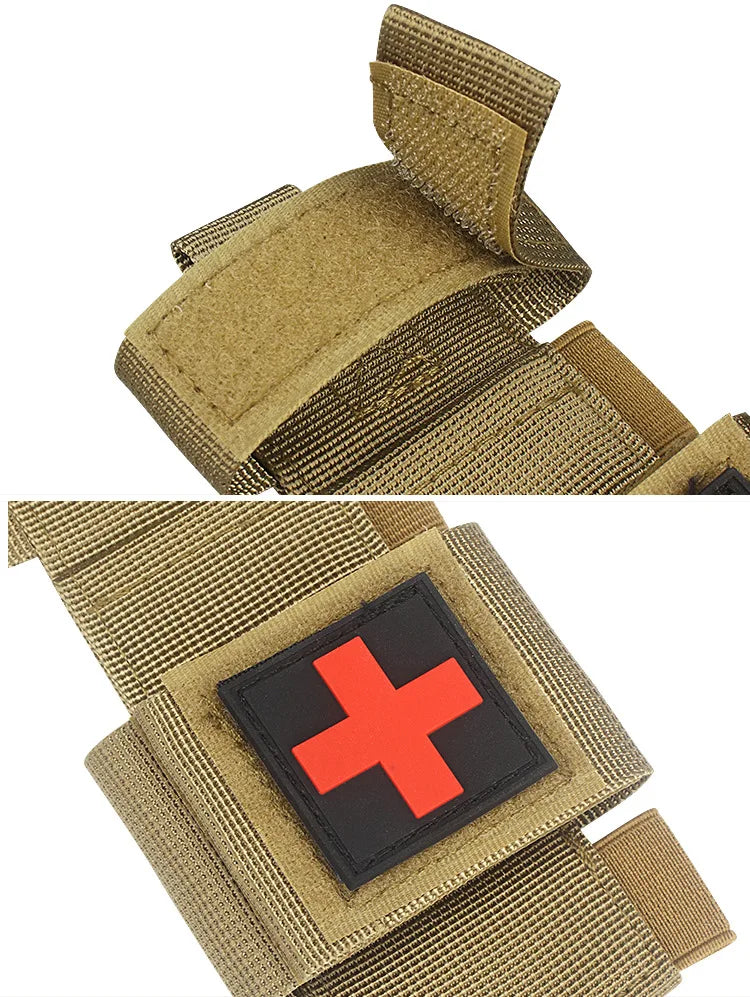 Tactical Tourniquet Set - Rotary Medical Emergency Strap with Tactical Pen & Scissors | Essential for Outdoor Survival, Combat,
