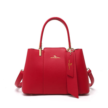Luxury Handbag Fashion Print Large Capacity Soft Leather Women Shoulder Crossbody Bag Leisure Designer Ladies Purses and Handbag