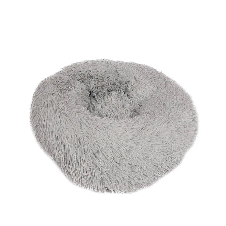 40-90cm Round Pet Bed for Large Dog Bed Super Soft Cat Bed Long Plush Dog House for Medium Dog House Winter Warm Sleeping