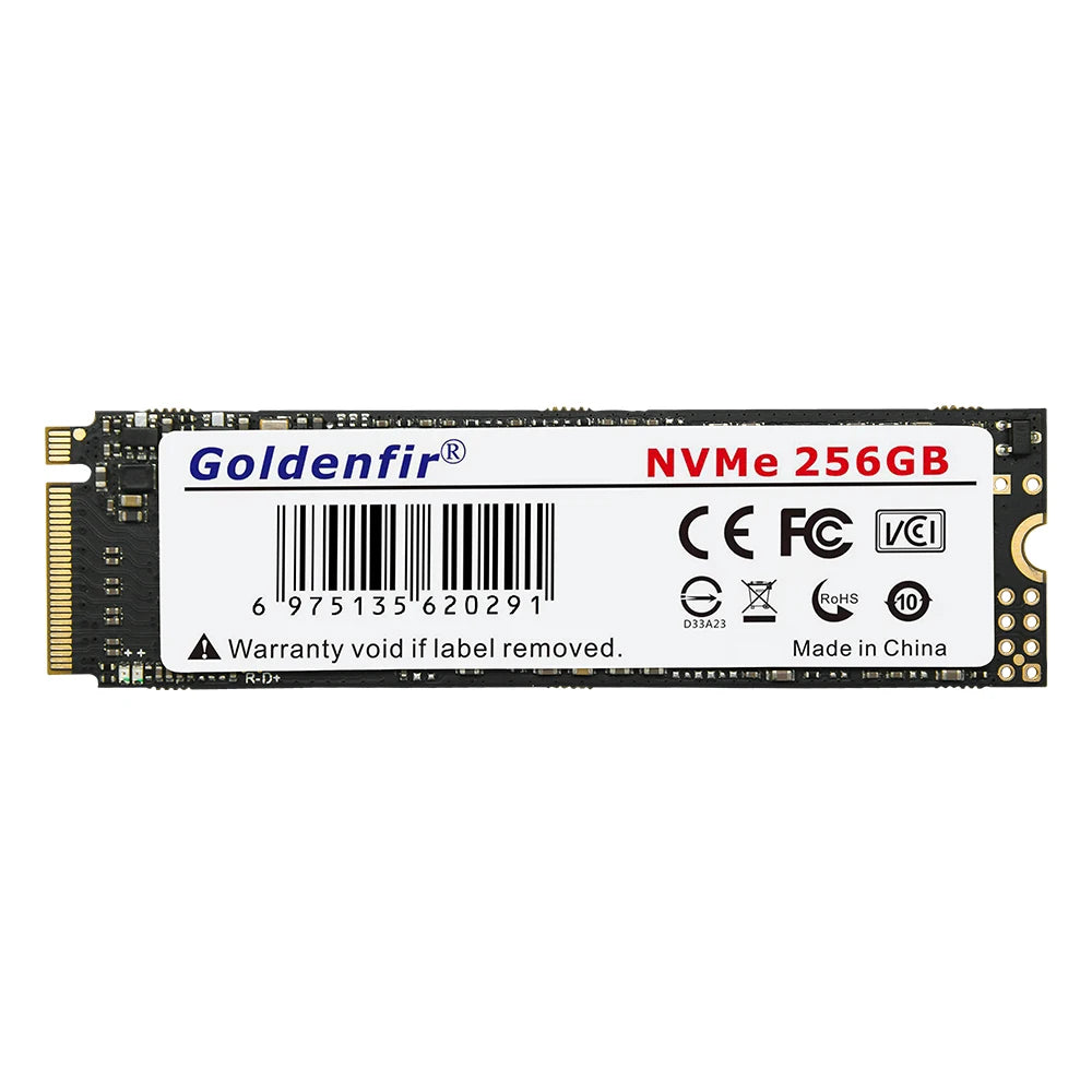 M2 SSD NVMe 256GB, Goldenfir M.2 PCIe 128GB 120GB 512GB 1T, Solid State Disk 2280, Internal Hard Drive for Laptop Desktop TLC/QLC