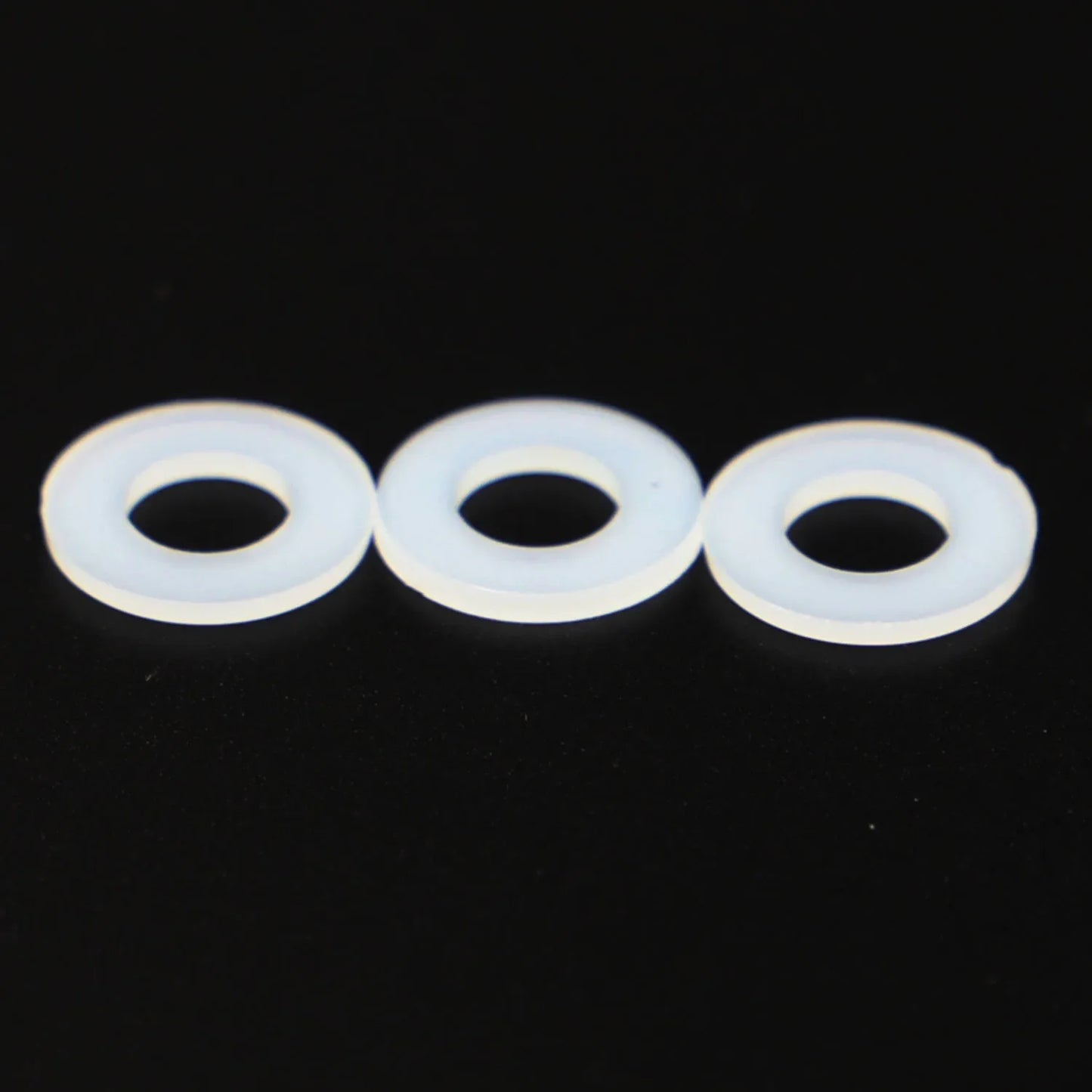 50/100 x M2 M2.5 M3 M4 M5 M6 M8 M10 M12, White Black Plastic Nylon Flat Washer, Plane Spacer, Insulation Gasket Ring For Screw Bolt