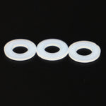 50/100 x M2 M2.5 M3 M4 M5 M6 M8 M10 M12, White Black Plastic Nylon Flat Washer, Plane Spacer, Insulation Gasket Ring For Screw Bolt